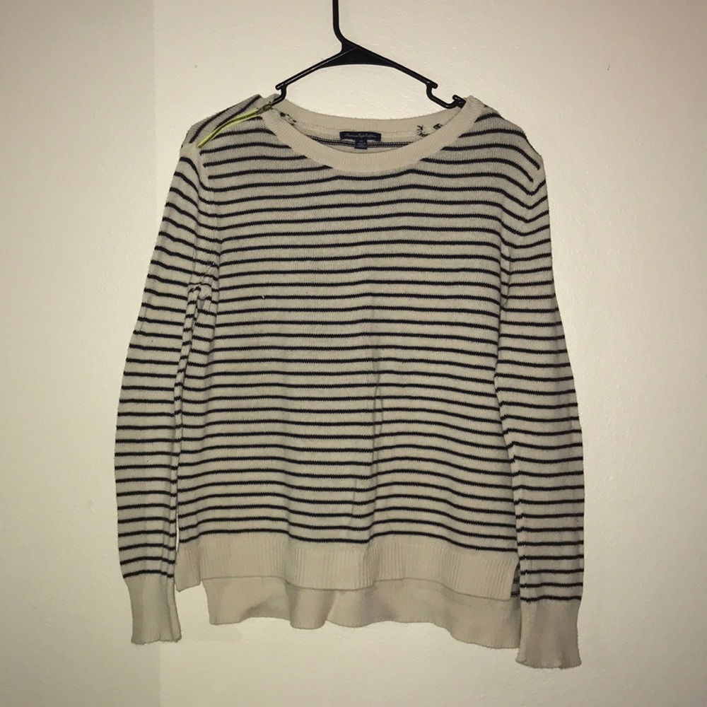 Black & White Striped Sweater